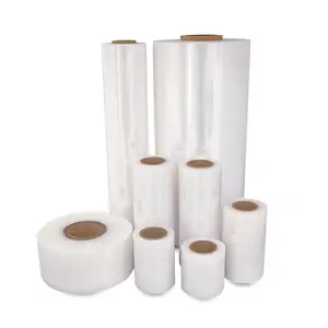 PE stretch wrap cast film roll industrial power stretch wrap high stretchability from Vietnamese ODM supplier reasonable price