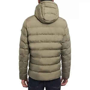 Veste matelassée à col montant pour homme, grande taille, poche passepoilée, vêtements d'extérieur chauds pour l'hiver, vente chaude - Product Image 2