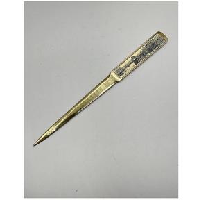 Abridor de letras de latón grabado en latón AK en pieza de lujo con acabado pulido para decoración de oficina/artículo de vajilla - Product Image 1