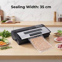 90kPa 185W 35cm 30L/min 7 modes mode impulsion acier inoxydable ecran tactile machine sous vide soudeuse emballage alimentaire