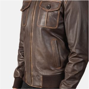 Vestes en cuir de vachette véritable entièrement personnalisées pour hommes Vestes en cuir pour hommes à bas prix - Product Image 5