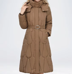 Abrigos de Invierno para Mujer, Acolchados, con Capucha, Chaqueta de Plumón, Abrigos Largos Acolchados Cálidos e Informales para Mujer - Product Image 3