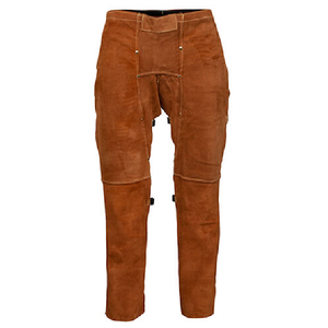 Ropa de trabajo de alta calidad, protección de seguridad, pantalones protectores de soldadura de cuero para trabajo de seguridad - Product Image 1