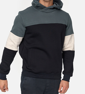 Nouveau design de la meilleure qualité de style panneau de couleur à manches longues avec sweats à capuche pour hommes en plein air doux confortable tissu hommes sweats à capuche - Product Image 4