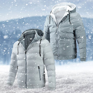 Nouveau design de vestes à capuche gonflables, vestes de mode intelligentes, nouvelles vestes gonflées imprimées avec logo personnalisé pour hommes - Product Image 3