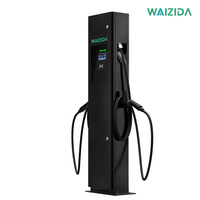 Stasiun Pengisian Daya EV Tipe 2 Dual Port 22kW 32A Baru untuk Hotel, Pengisi Daya Kendaraan Listrik Komersial untuk 2 Mobil