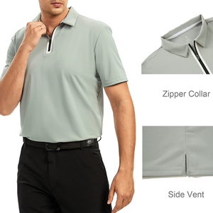 Polo de voyage moderne pour hommes, tissu en coton respirant, élégant, léger, confortable, tenue d'été décontractée, tenue de mode - Product Image 6