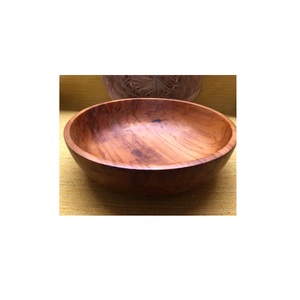 Bol en bois sculpté au Design moderne pour le prix de gros bol de service alimentaire en bois de taille personnalisée et de forme ronde à faible coût - Product Image 1