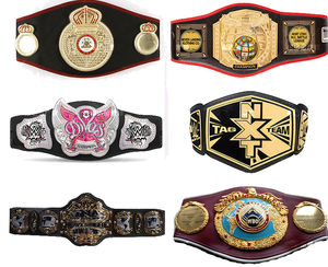 Ceintures de championnat de lutte de qualité supérieure, poids lourd, les plus vendues en 2025, sangles en cuir, logos personnalisés, ceintures en provenance du Pakistan - Product Image 1