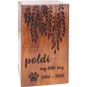 Vase en bois de crémation de style américain adulte personnalisé le plus vendu pour le stockage des cendres humaines disponible à bas prix - Product Image 1
