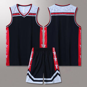 Ensemble d'uniformes de basket-ball pour hommes, maillots de basket-ball à sublimation grande taille respirants, design personnalisé 100% polyester - Product Image 4