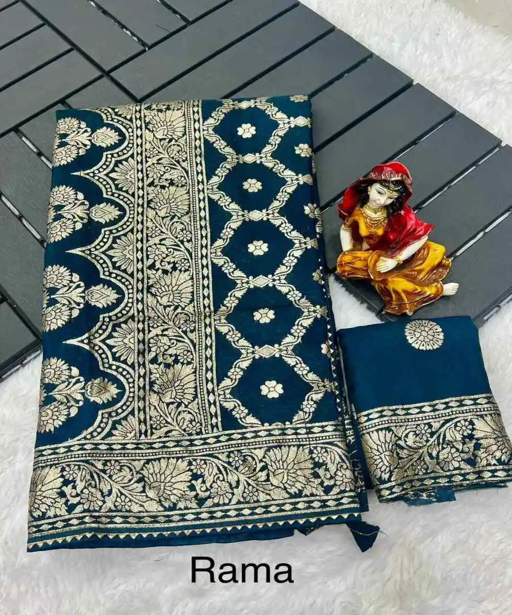 Saree sari Saree Série de trabalho bordado com blusa pesada, roupa exclusiva e tendência para cordas, roupa de trabalho com blusa pesada