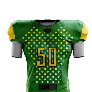 Conjuntos de camisetas de fútbol americano Ropa deportiva con cuello en V Kits de uniformes de fútbol americano con diseño de sublimación Tarifa al por mayor - Product Image 4