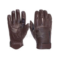 Nuevo producto, guantes de carreras de cuero para motocicleta Unisex para corredores, guantes de motocicleta transpirables anticaída