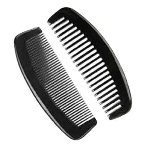 Hair Comb Made Of Buffalo Cow Horn 100% Natural Horn Hair Wide Tooth Comb For Hotel Home Customize Logo Good Style