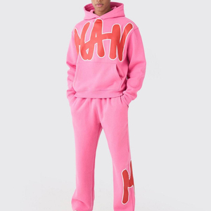 ชุดกีฬาผ้าฟลีซสำหรับผู้ชายชุดวอร์มไซส์ใหญ่ชุดวอร์มสำหรับฤดูหนาวกันลมพิมพ์โลโก้ได้ตามต้องการ - Product Image 1