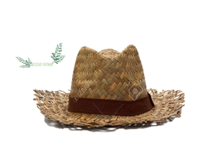 Sombrero Clásico de Paja Natural Eco2go Vietnam con Ribete de Encaje para Viajes Casuales - Product Image 4