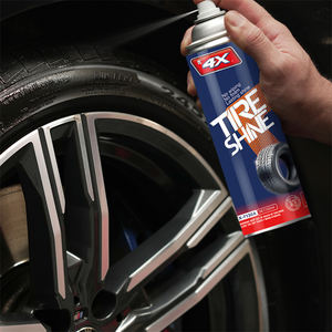 4X Spray lucidante per pneumatici a lunga durata con rivestimento per pneumatici dall'aspetto bagnato protettrice rapida asciugatura per <span class=keywords><strong>auto</strong></span> pulitore per lucidante - Product Image 1
