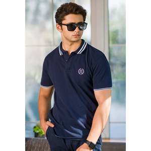 Polo para Hombre NAZ de Verano, Diseño Original, 100% Poliéster, Manga Corta, Corte Holgado y Cómodo, Bordado, Color Sólido, Alta Calidad - Product Image 1