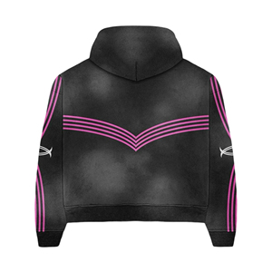 2025ชุดวอร์มมีฮู้ดและกางเกงวอร์มของผู้ชายมีซิปรูดแบบสั่งทำ - Product Image 3