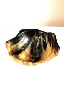 MEILLEURE QUALITÉ ARTISANAT HAUT POLI CORNE BOL Ustensiles de cuisine pour servir la soupe nouilles élégant bol en corne - Product Image 6