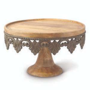 Support à gâteau traditionnel en bois pour mariages d'inspiration vintage Tea Parties Baby Showers et présentations de desserts de vacances - Product Image 3