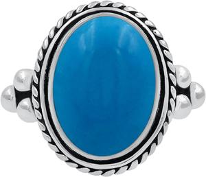 Anillo hecho a mano Anillo de Calcedonia natural 925 Plata de ley sólida Forma ovalada 925 Plata de ley estampada Anillo de joyería de plata hecha a mano - Product Image 2