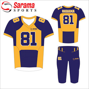 เครื่องแบบฟุตบอลอเมริกันออกแบบใหม่ระบายอากาศได้ไซส์ใหญ่พิเศษเทคนิคการพิมพ์ดีไซน์ใหม่ - Product Image 2