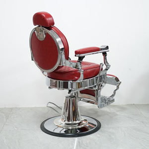 Fauteuil de Barbier Luxe en Cuir Durable avec Fonction Chauffante, Repose-Pieds Réglable et Pompe Hydraulique Robuste pour Salon de Coiffure - Product Image 4