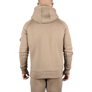 Sudadera con capucha de mezcla de algodón cuadrado de gran tamaño para hombre de peso pesado - Product Image 3