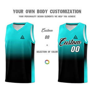 Hauts de basket-ball de maille de polyester d'uniformes de basket-ball de pleine impression numérique - Product Image 2