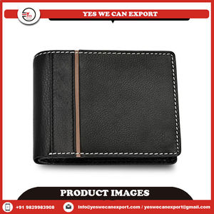 Portefeuille en cuir véritable fait à la main pour hommes qualité supérieure style rayé vintage gravé vente directe du fabricant - Product Image 2