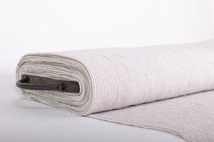 Venta al por mayor 115 ''/292cm tela a rayas de lino lavado denso Extra ancho 100% Lino puro niñas niños ropa de cama sofá hogar textil vestido - Product Image 6