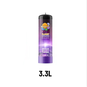 Cilindro de gas de helio desechable de calidad superior 3.3L Material de acero Alta presión 120 BAR Planet Helium Marca OEM disponible - Product Image 3