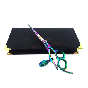 Professionnel japonais en acier inoxydable 6 pouces anneau pivotant ciseaux de barbier manuel puissance cheveux Instrument base Instruments chirurgicaux - Product Image 3