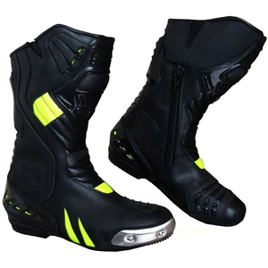 100% cuir véritable matériel fabriqué en usine vente directe haute demande Motocross respirant confortable moto chaussures pour hommes - Product Image 1