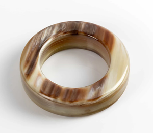 Rond de serviette Meilleure vente de vraie qualité de serviette en corne de buffle/vache Rond de serviette de couleur corne de buffle naturelle - Product Image 6