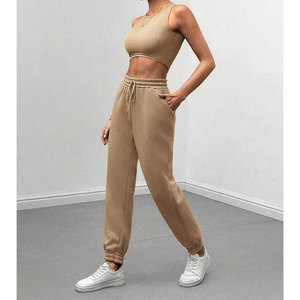 Chándal deportivo personalizado superventas de alta calidad, conjunto de 2 piezas, chándal de gimnasio para mujer - Product Image 3