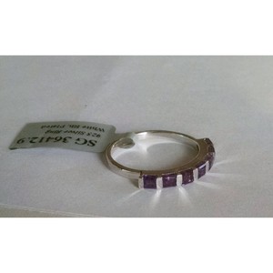 Women's Natural Tanzanite <b>Ring</b> in <b>925</b> Sterling <b>Silver</b> Princess Cut Diopside Geometric Pattern Everyday Wear by Shah Gems - Product Image 4