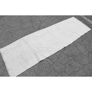 Alfombra Vintage Estilo Runner de 2.1x7.5 pies (64x230 cm), Alfombra Turca Blanca Sólida - Product Image 2