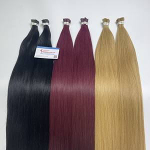 Extensions de cheveux Remy vietnamiens à double tirage de haute qualité pointes de kératine droites douces Extensions de cheveux I-Tip de luxe - Product Image 5