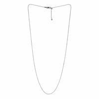 Collar de Cadena de Bolas Ajustable de Plata de Ley 925 de 16-22 Pulgadas con Cierre de Langosta de Bola Deslizante de 4-5mm, Estilo Bohemio Cristiano para Mujer