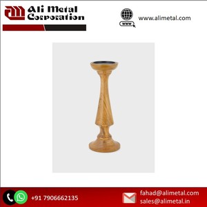 Bougeoir en bois de manguier de haute qualité pour la décoration de la maison et les événements de mariage au meilleur prix Design personnalisé disponible - Product Image 3