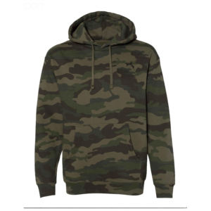 Sudadera con Capucha de Camuflaje para Hombre, 100% Algodón, Diseño Sólido, Impresión Serigráfica, Ecológica, Transpirable, para Otoño - Product Image 4