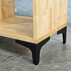 Étagère à livres en bois de caoutchouc avec tiroirs pour salon KS68163 - Product Image 6