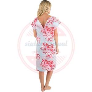 Bata de paciente profesional de alta calidad de polialgodón personalizado Hospital Unisex vestidos suaves y cómodos - Product Image 4