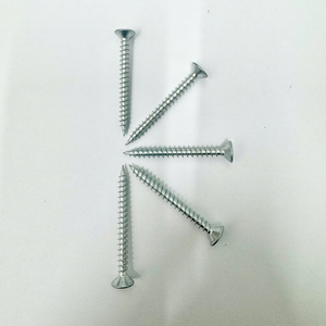 สกรูชิปบอร์ด DIN 7505 Phillips CKS หัวแบนชุบสังกะสีบางส่วนเกลียวบอร์ดอนุภาคสกรูแผงไม้ - Product Image 4