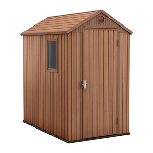 Casetta Keter Darwin Efecto Madera Marrón Cm. 125,8x184,5x205h - Product Image 1