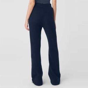 Vente en gros de pantalons de détente en tricot à taille haute pour femmes | Pantalon en tricot doux et extensible avec ceinture élastique - Product Image 1