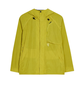 Veste coupe-vent imperméable à capuche pour homme, couleur unie, décontractée, vêtement d'extérieur d'automne, coupe régulière, fermeture éclair, coque en polyester - Product Image 1